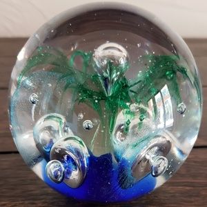 Studio Art Blown Glass Decorative Paperweight